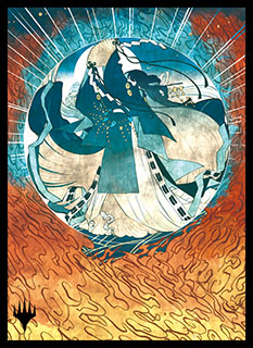 プレイヤーズカードスリーブ『ストリクスヘイヴン：魔法学院』日本画ミスティカルアーカイブ《対抗呪文》MTGS-163