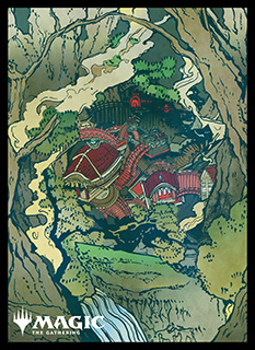 プレイヤーズカードスリーブ『神河：輝ける世界』「浮世絵」土地《森》(B)MTGS-221